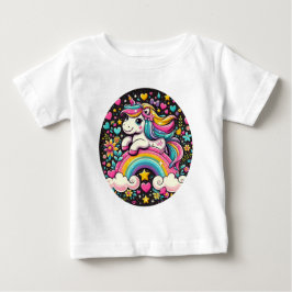 Camiseta Para Bebê Love Unicorn
