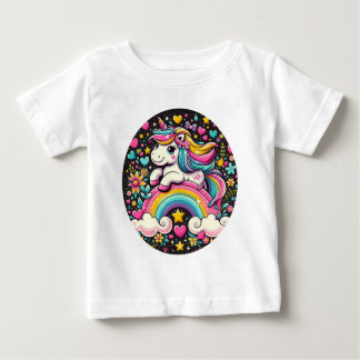 Camiseta Para Bebê Love Unicorn