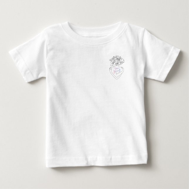 Camiseta Para Bebê Love Yourself – Fall Vibes T-Shirt | Positive Ener (Frente)