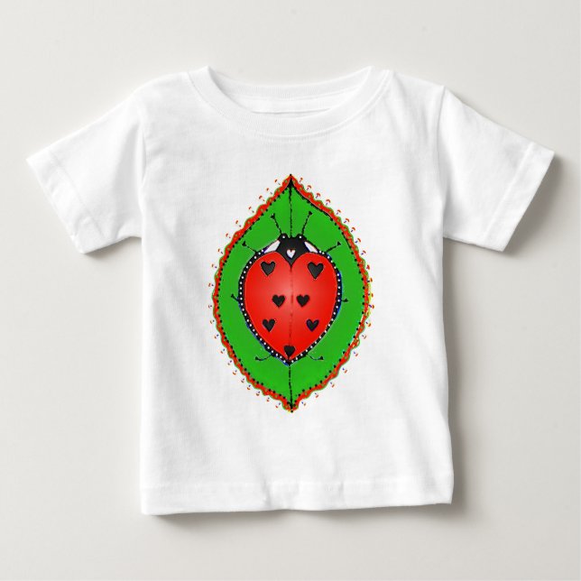 Camiseta Para Bebê lovebug3 (Frente)
