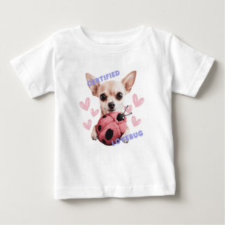 Camiseta Para Bebê Lovebug certificado - Chihuahua
