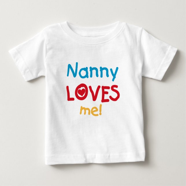Camiseta Para Bebê LOVESMEnanny (Frente)