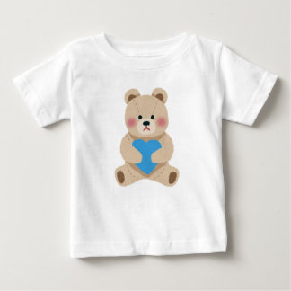Camiseta Para Bebê Loving Bear with Heart