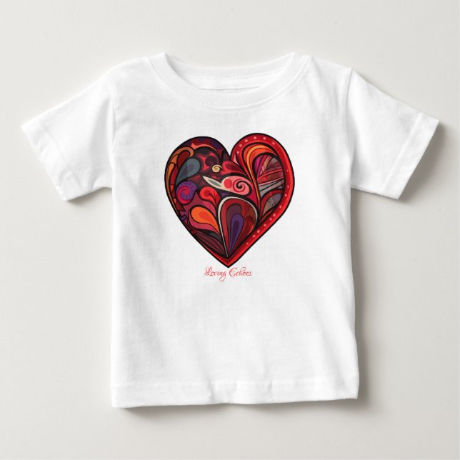 Camiseta Para Bebê Loving Echoes (Frente)