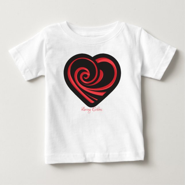 Camiseta Para Bebê Loving Echoes (Frente)