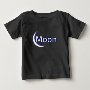 Camiseta Para Bebê Lua
