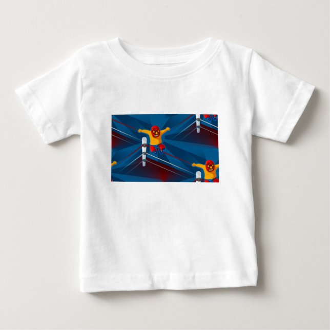 Camiseta Para Bebê luchador (Frente)