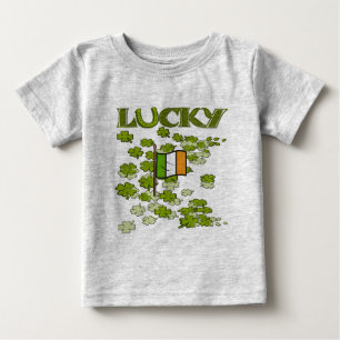 Camiseta Para Bebê Lucky Flag