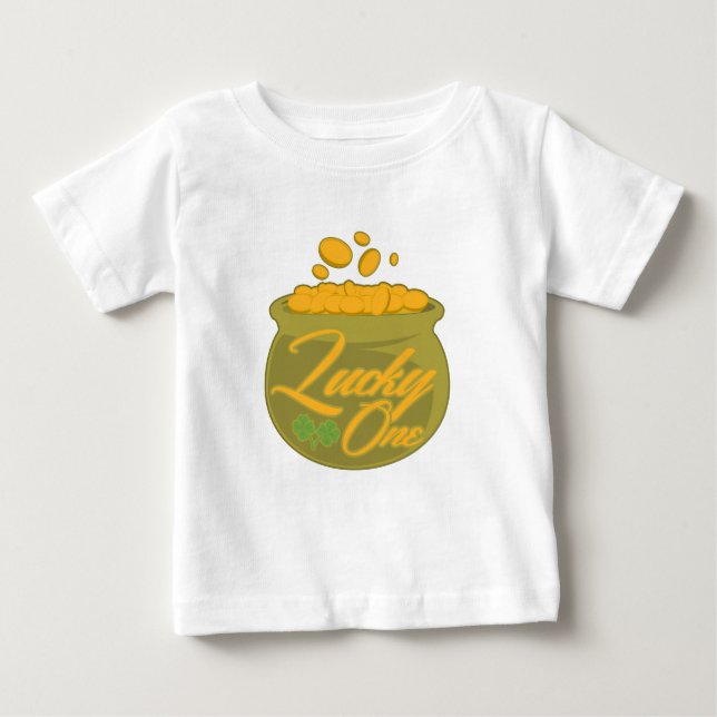 Camiseta Para Bebê Lucky One (Frente)