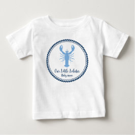 Camiseta Para Bebê Lula Azul Marinho Costeira
