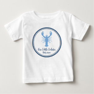 Camiseta Para Bebê Lula Azul Marinho Costeira 