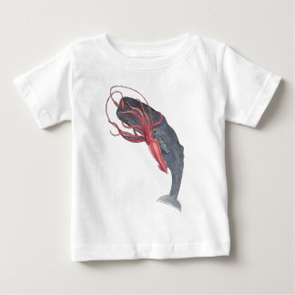 Camiseta Para Bebê Lula e Whale Toddler Ruffle Tee