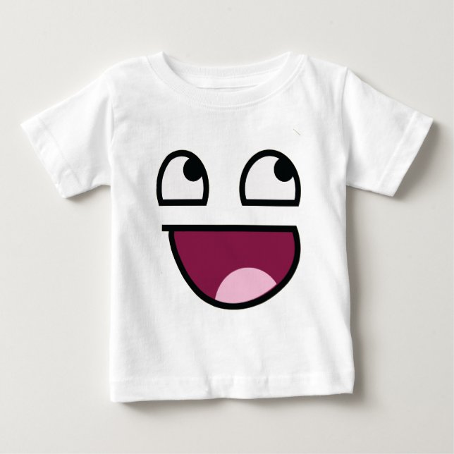 Camiseta Para Bebê Lulz impressionante enfrenta (Frente)