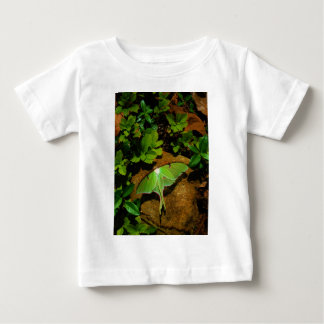 Camiseta Para Bebê Luna verde-gigante