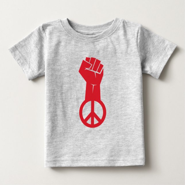 Camiseta Para Bebê Luta Pela Paz (Frente)