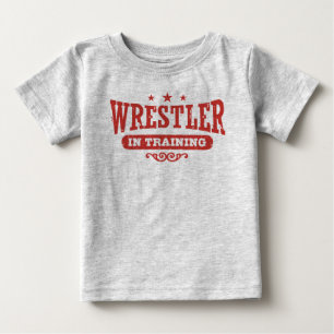 Camiseta Para Bebê Lutador no treinamento
