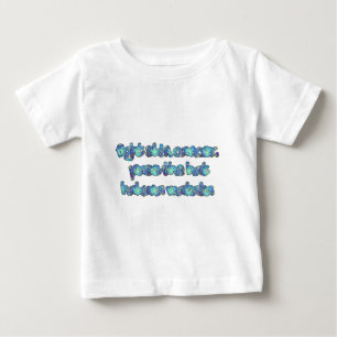 Camiseta Para Bebê Lute contra o Cancer da pele, passe o chapéu, Haku