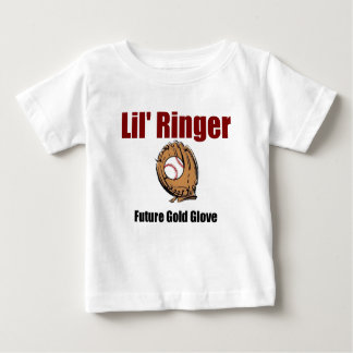Camiseta Para Bebê LUVA DOURADO FUTURA da campainha de Lil