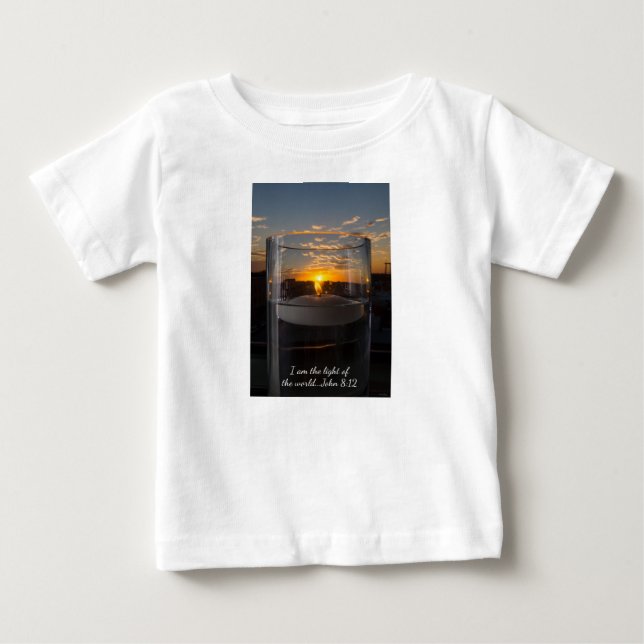Camiseta Para Bebê Luz do sol (Frente)