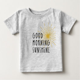 Camiseta Para Bebê Luz do sol do bom dia