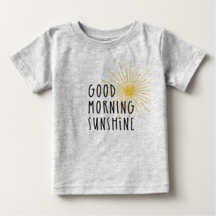 Camiseta Para Bebê Luz do sol do bom dia