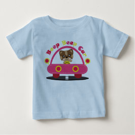 Camiseta Para Bebê Luzes Altas Personalizadas Bip Bip Cuidado