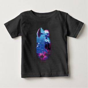 Camiseta Para Bebê Luzes da Cidade Retroacesa do Besouro Azul