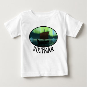Camiseta Para Bebê Luzes De Vazamento E Norte
