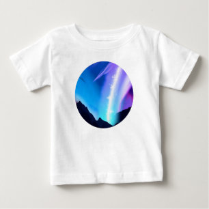 Camiseta Para Bebê Luzes do Norte