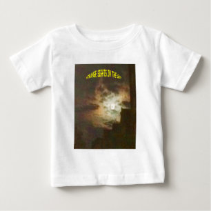 Camiseta Para Bebê Luzes estranhas no céu