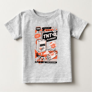 Camiseta Para Bebê LWILE E. COYOTE™   Êmbolo dinâmico ACME TNT