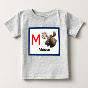 Camiseta Para Bebê M é para Moose