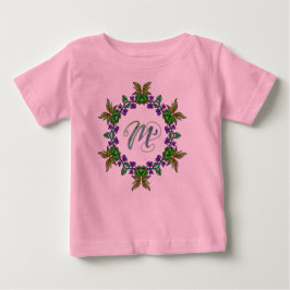 Camiseta Para Bebê M Flores Bonito De Boca Única De Diversão