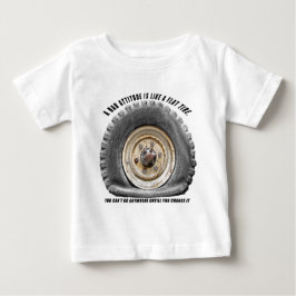Camiseta Para Bebê Má Atitude Como Pneus