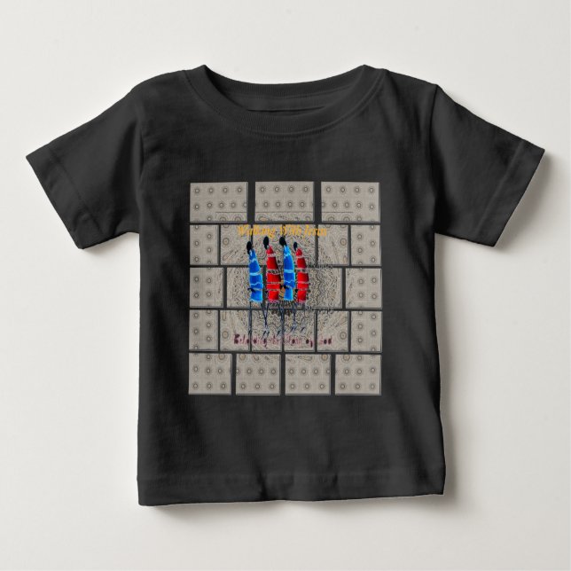 Camiseta Para Bebê Maasai Morans Christian Art Impressão (Frente)
