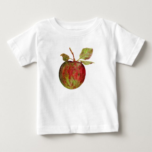 Camiseta Para Bebê Maçã (Frente)