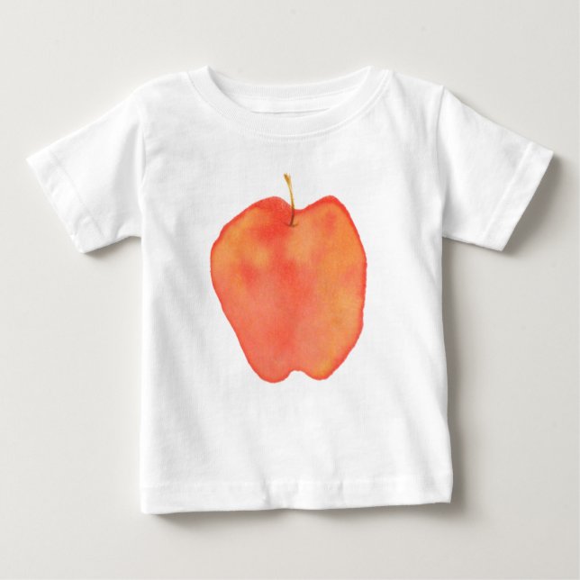 Camiseta Para Bebê Maçã (Frente)