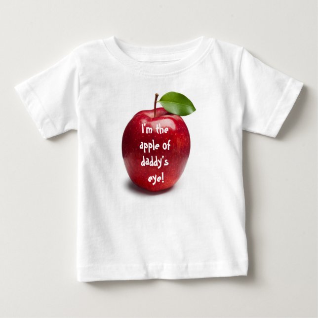 CAMISETA PARA BEBÊ MAÇÃ DE OLHO DO PAI (Frente)