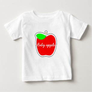 Camiseta Para Bebê Maçã do bebê