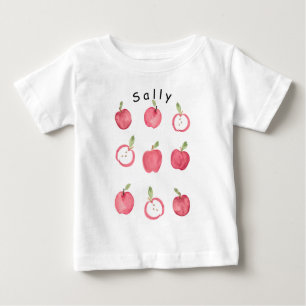 Camiseta Para Bebê Maçã do Meu Olho