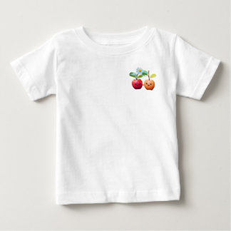 Camiseta Para Bebê Maçã gêmea