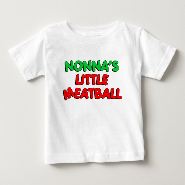 Camiseta Para Bebê Maçã-pequena de Nonna (Frente)