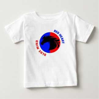 Camiseta Para Bebê Macacãozinho Bebê Coração Vermelho Mente Azul