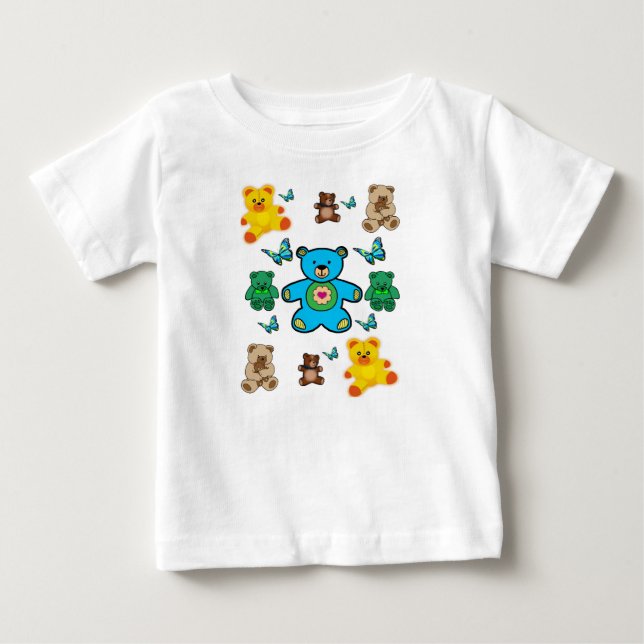 Camiseta Para Bebê Macacãozinho para Bebês (Frente)