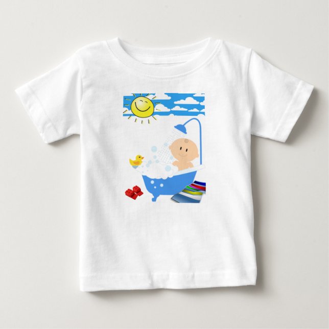 Camiseta Para Bebê Macacãozinho para Bebês (Frente)