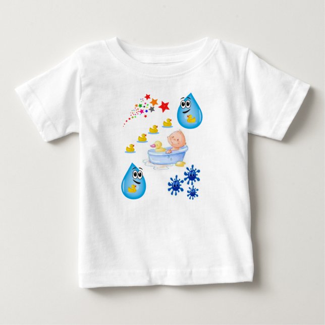 Camiseta Para Bebê Macacãozinho para Bebês (Frente)