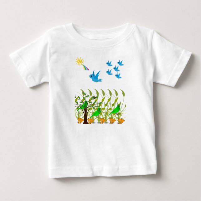 Camiseta Para Bebê Macacãozinho para Bebês (Frente)