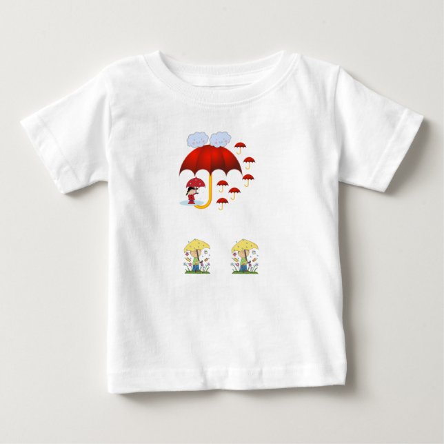 Camiseta Para Bebê Macacãozinho para Bebês (Frente)