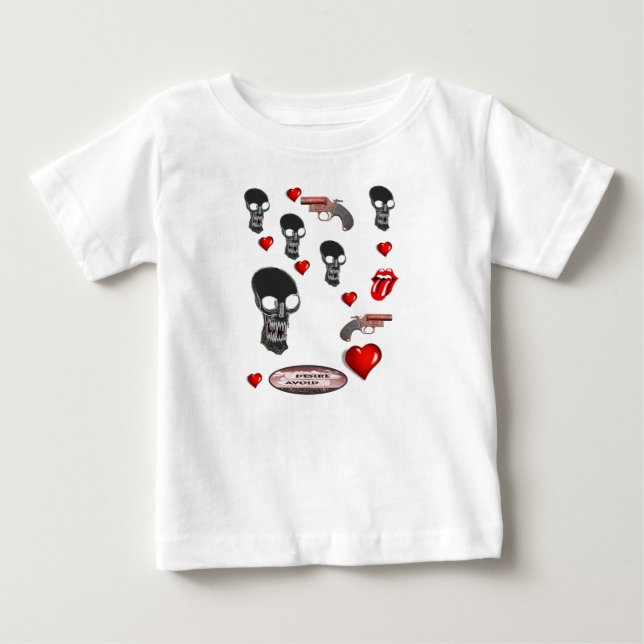 Camiseta Para Bebê Macacãozinho para Bebês (Frente)