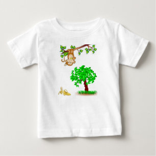 Camiseta Para Bebê Macaco Baby T-Shirt
